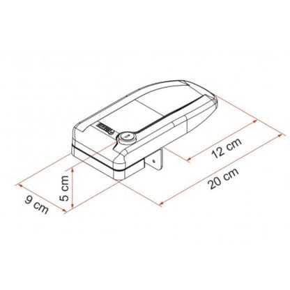 Fiamma Safe Door Magnum Frame disegno tecnico misure