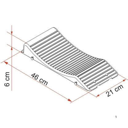 Fiamma Wheel Saver disegno tecnico misure