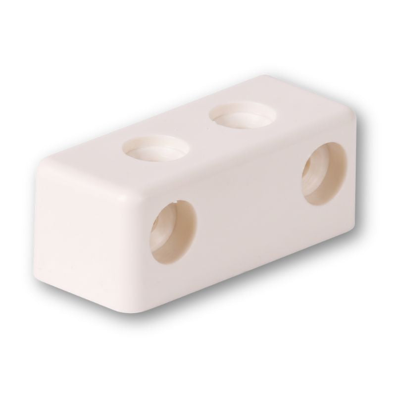 Fissamobili in plastica a 4 fori bianco