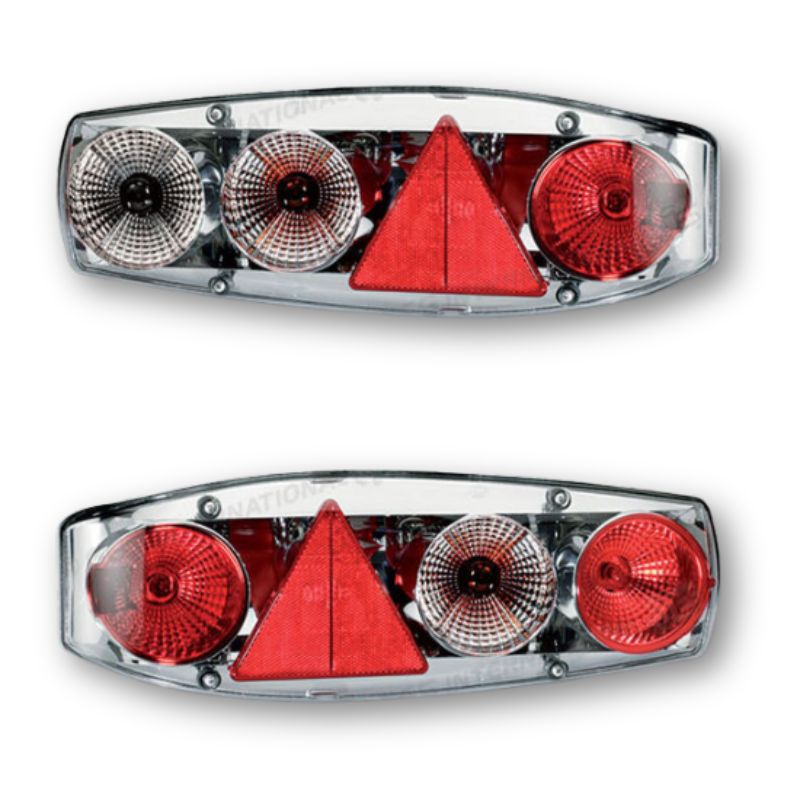 Hella Caraluna II Plus Chromium fanali posteriori roulotte