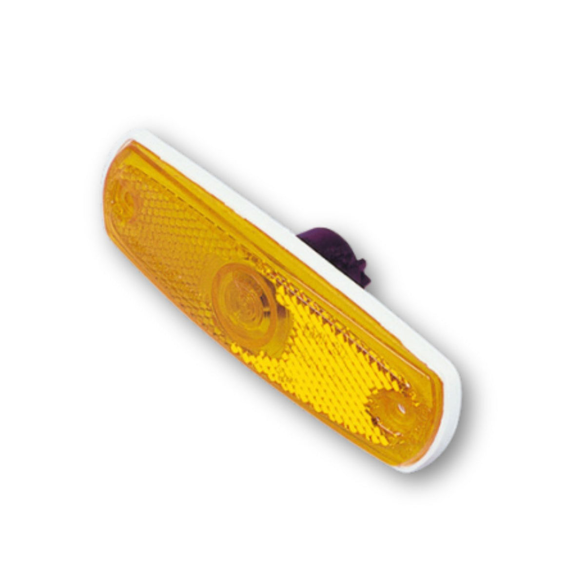 Hella luce di posizione laterale arancione base bianca 126mm
