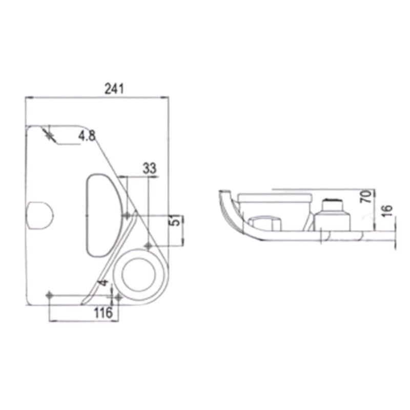 Jokon modulo retromarcia L2000 disegno tecnico misure