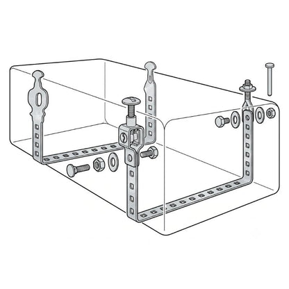 Lilie kit fissaggio standard sottopianale serbatoi disegno come si monta