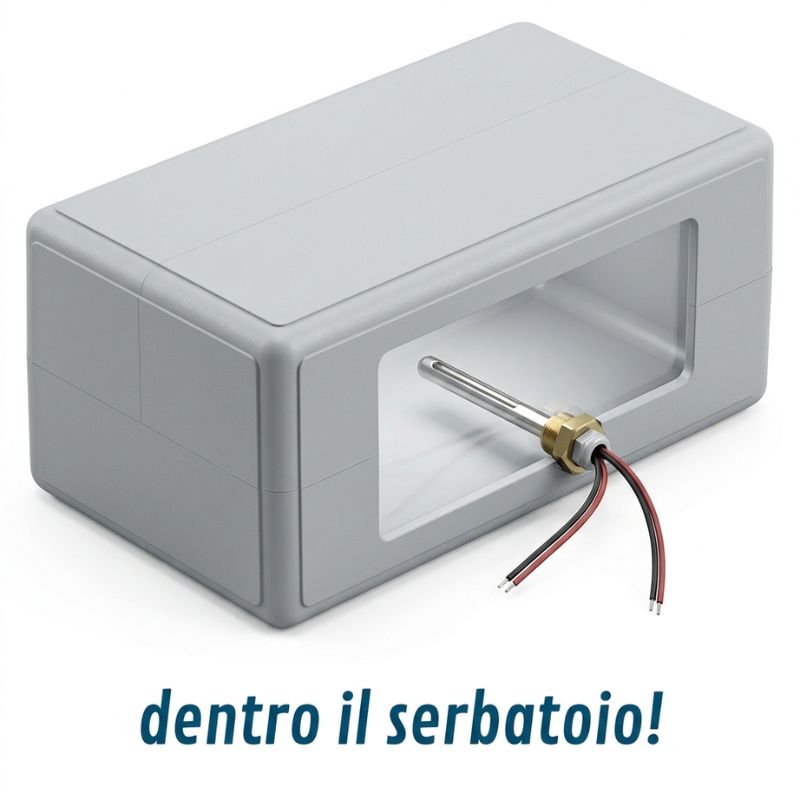 Lilie resistenza 12V antigelo serbatoio immagine esempio montaggio