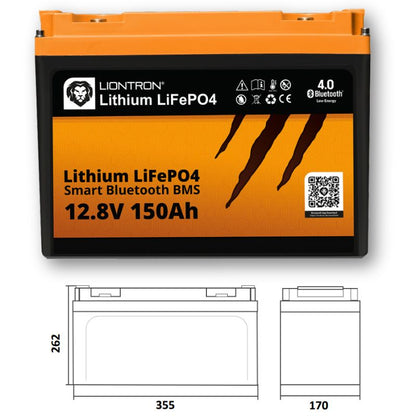 Liontron LX Smart BMS 150Ah disegno tecnico misure