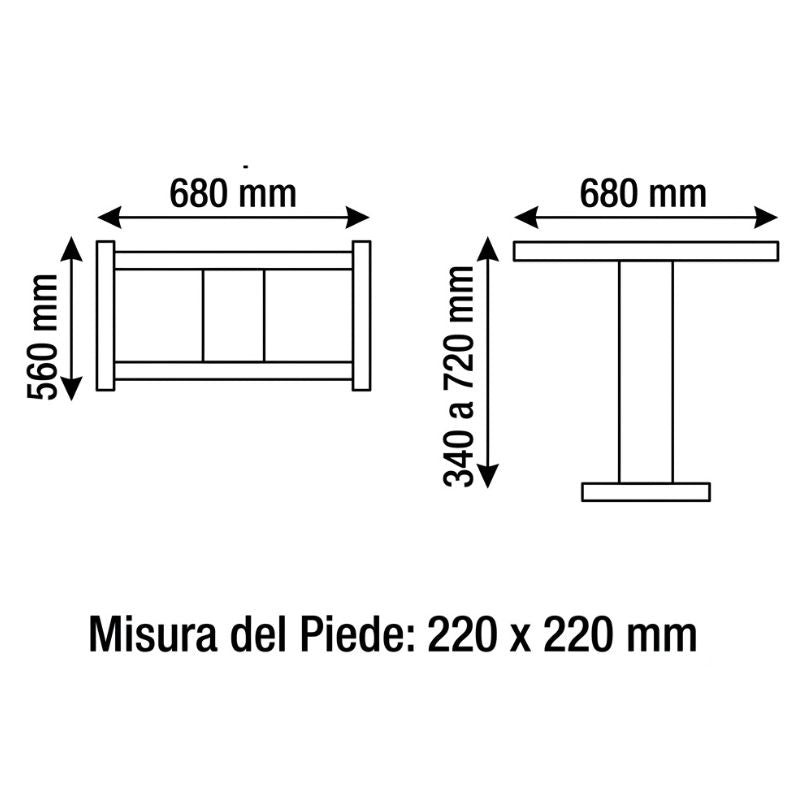 Lippert Cosmo 2 disegno tecnico misure