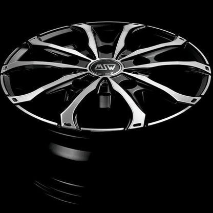 MSW 48VAN gloss black smontato vista laterale