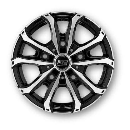 MSW 48VAN gloss black vista frontale