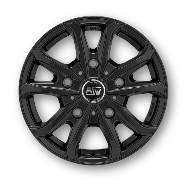 MSW 48VAN matt black vista frontale
