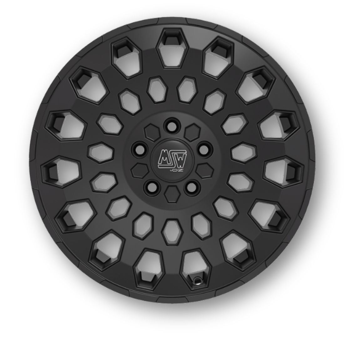 MSW 99VAN matte black vista frontale