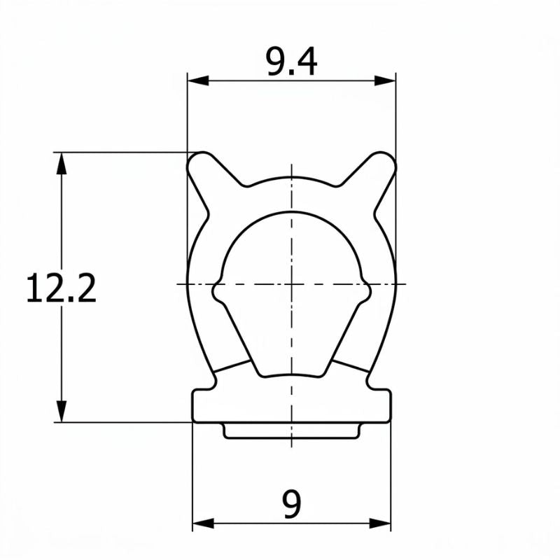 Misure sezione guarnizione tubolare adesiva 12mm porte e gavoni camper