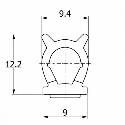 Misure sezione guarnizione tubolare adesiva 12mm porte e gavoni camper