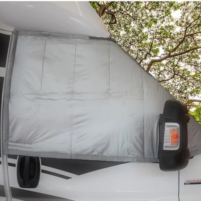 NRF CoverTech oscurante esterno invernale per camper vista laterale