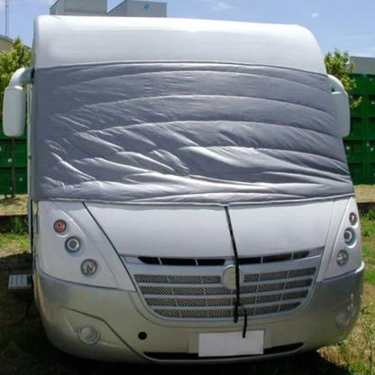 NRF CoverTech oscurante esterno invernale per motorhome vista frontale
