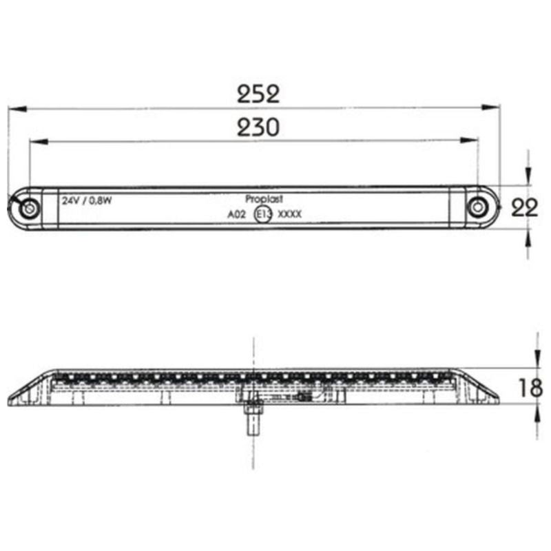 Proplast Pro-Can XL disegno tecnico misure