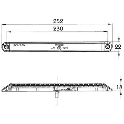 Proplast Pro-Can XL disegno tecnico misure