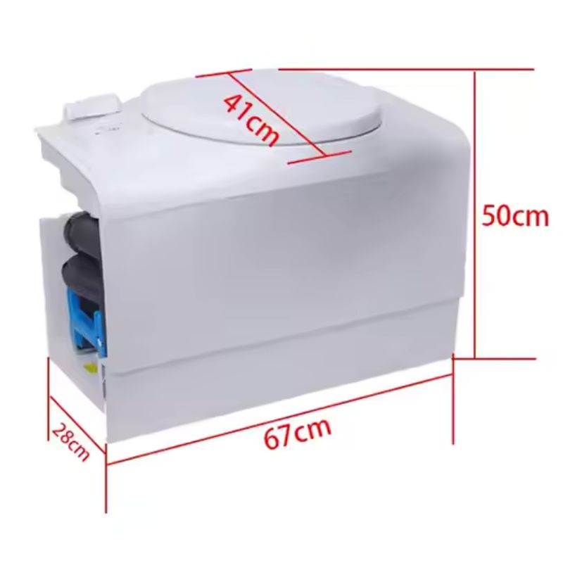 RV Basic WC a cassetta con seduta fissa disegno tecnico misure