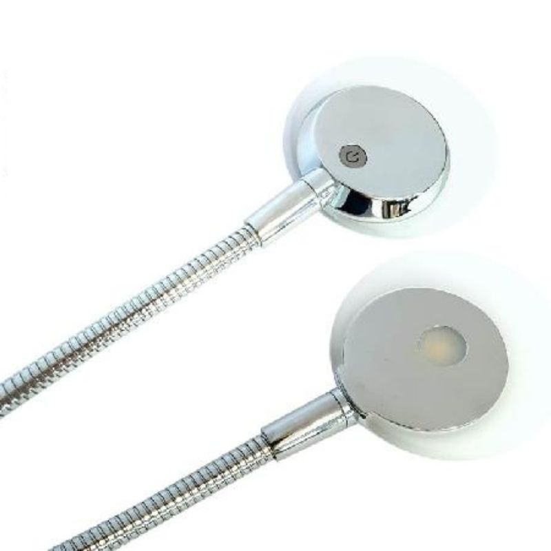 RV Basic faretto LED 12V flessibile, touch con presa USB dettaglio