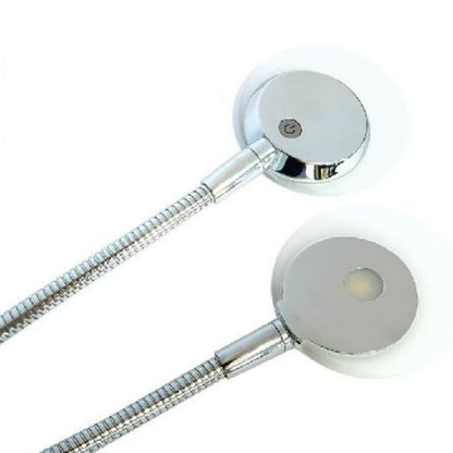 RV Basic faretto LED 12V flessibile, touch con presa USB dettaglio