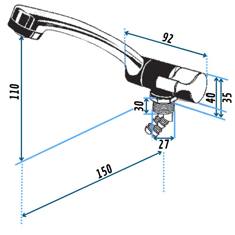 Reich Duett disegno tecnico misure