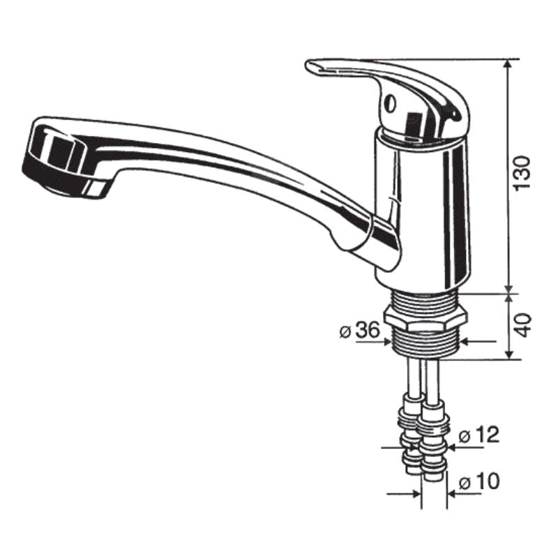 Reich Kama+Duett disegno tecnico misure