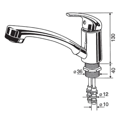 Reich Kama+Duett disegno tecnico misure