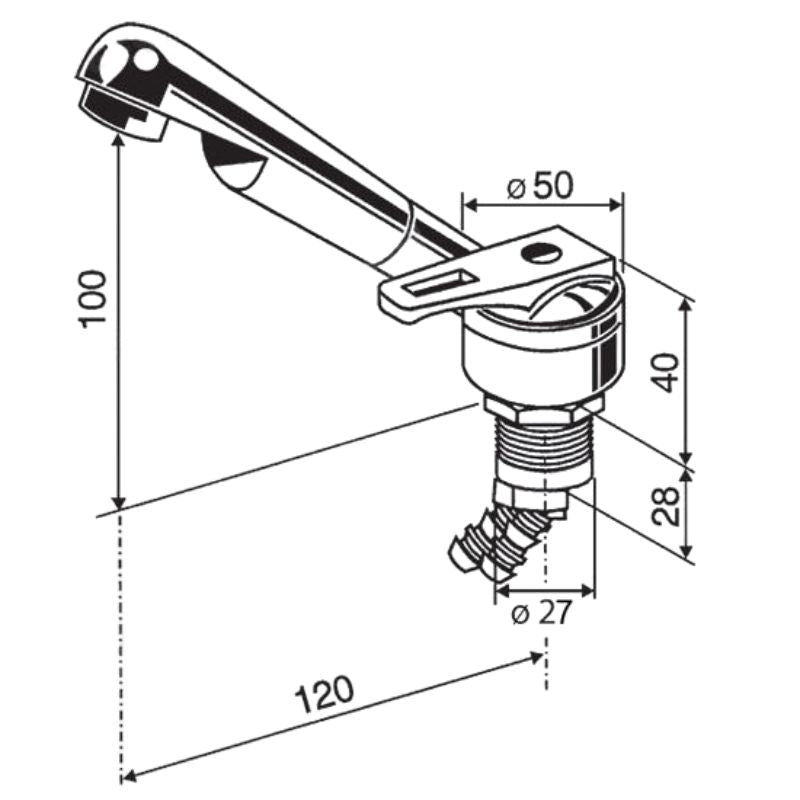 Reich Keramik De Luxe disegno tecnico misure