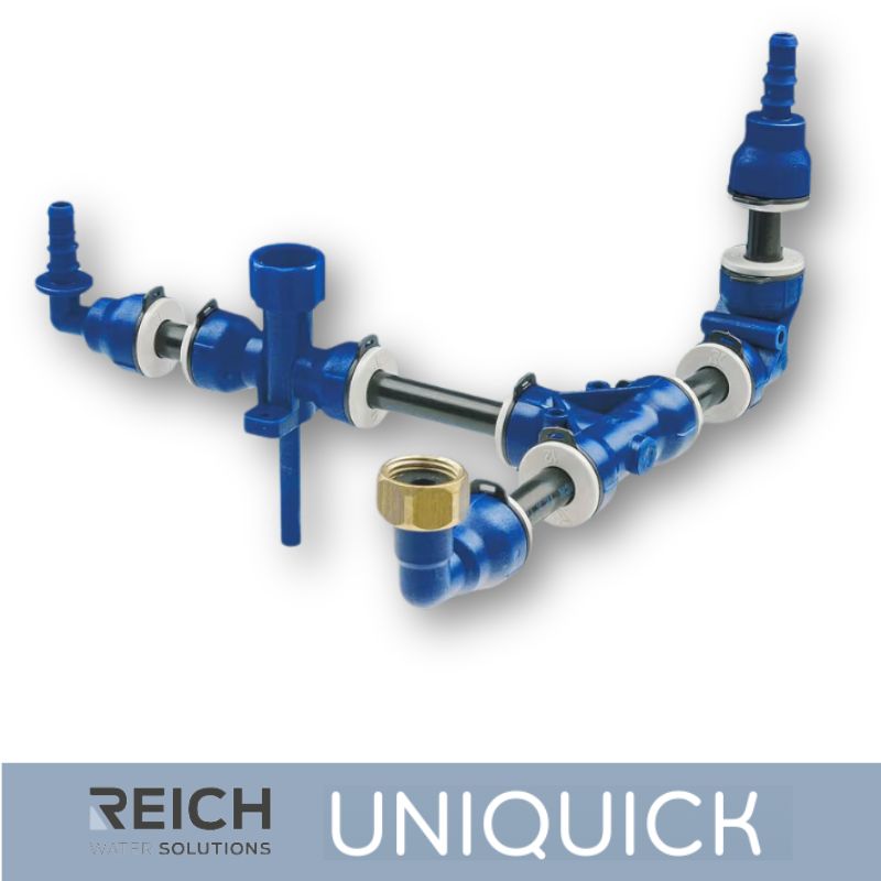 Reich UniQuick tubi acqua con raccordi rapidi per camper