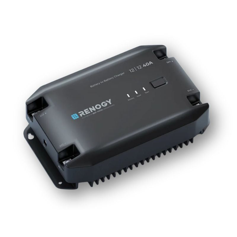 Renogy Core DC-DC charger 12V 40A vista laterale