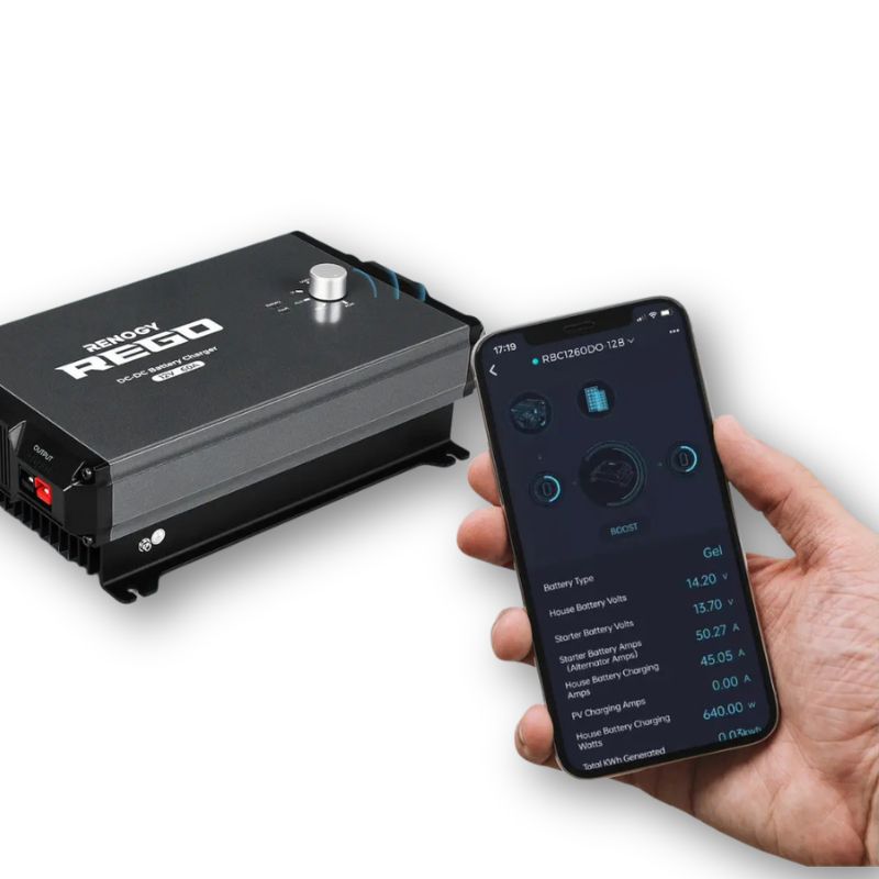 Renogy REGO DC-DC 12V 60A APP bluetooth