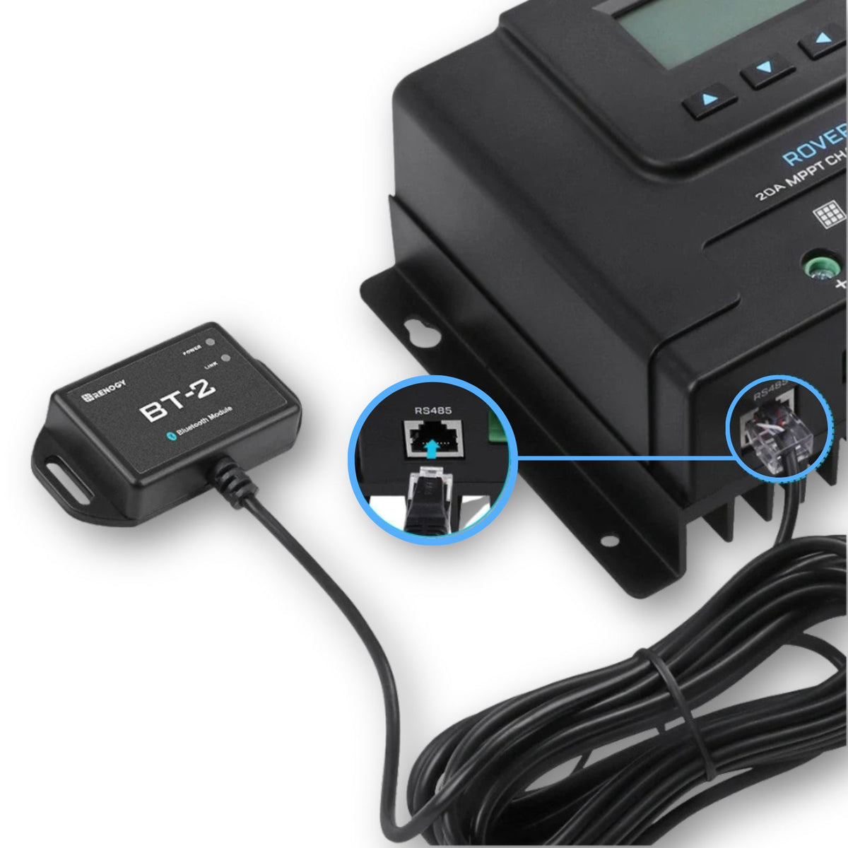 Renogy modulo Bluetooth BT-2 esempio punto collegamento