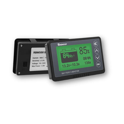 Renogy monitor batteria RBM500 fronte retro