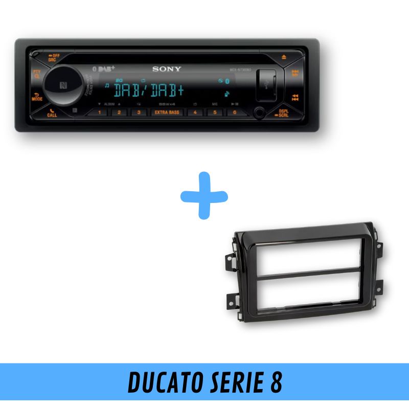 SONY MEX-N7300BD con mascherina per Ducato Serie 8