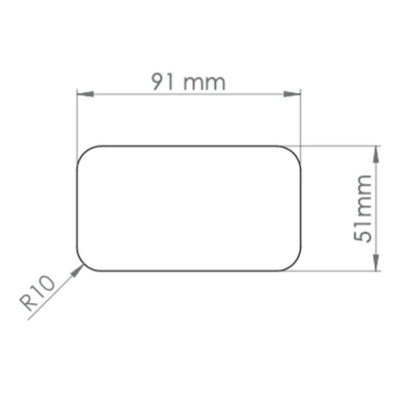 STS Oberholz Quadro contropiastra interna disegno tecnico misure