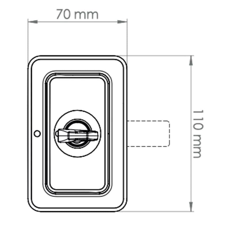 STS Oberholz Quadro disegno tecnico misure vista frontale