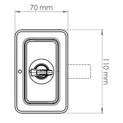 STS Oberholz Quadro disegno tecnico misure vista frontale