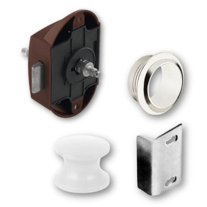 Serrature push lock bilaterale bianco
