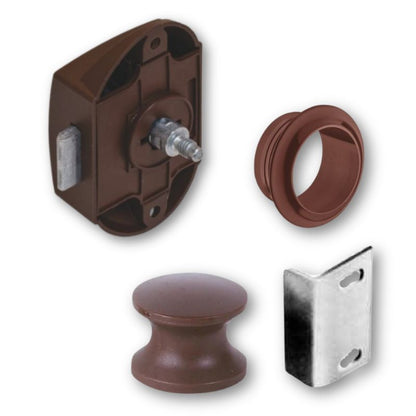 Serrature push lock unilaterale marrone