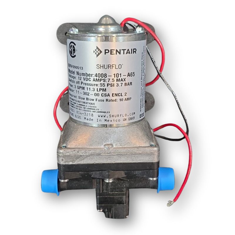 Shurflo Revolution pompa a pressostato 12V vista frontale