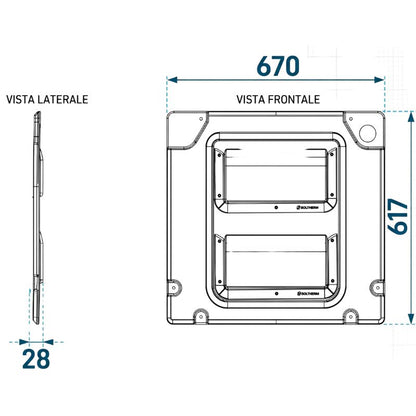 Soltherm Bis disegno tecnico misure