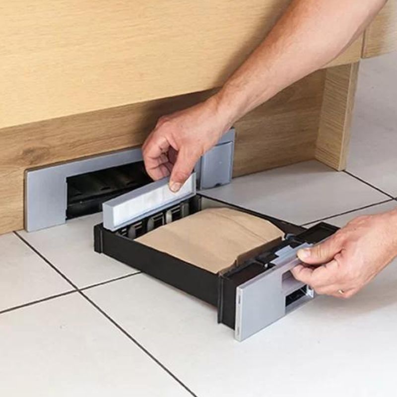 Sweepovac Kick Vac RV dettaglio rimozione per pulizia