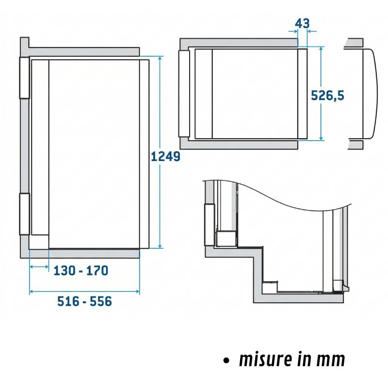 THETFORD - N4145E+ disegno tecnico misure