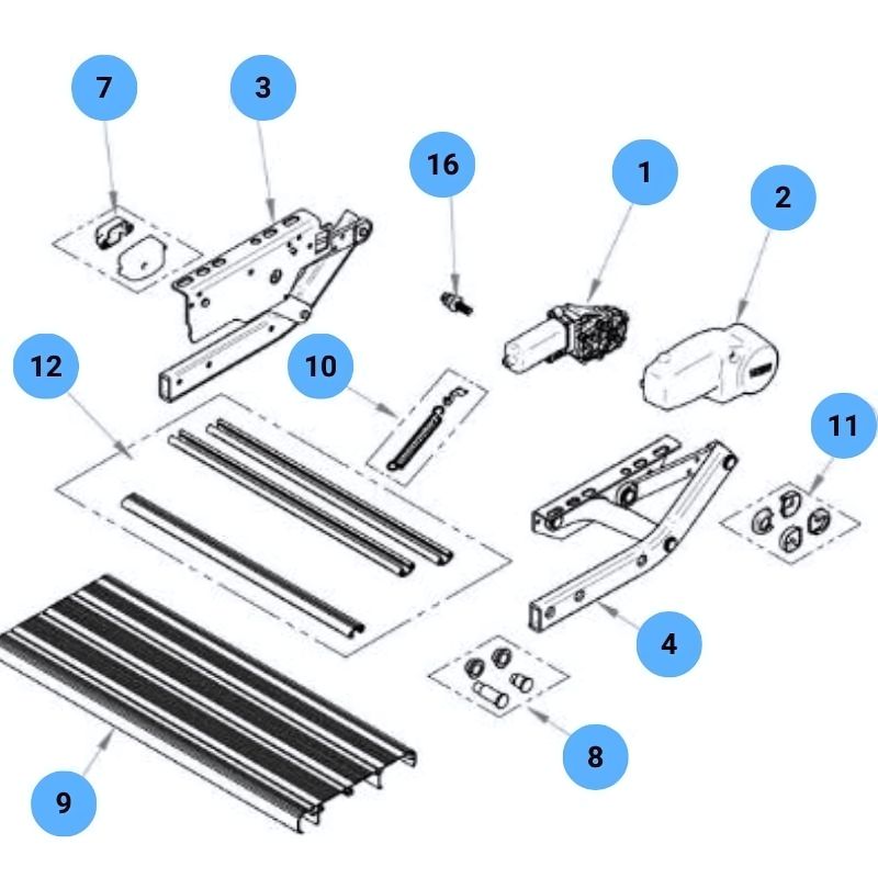 THULE - RICAMBI SINGLE STEP V10 & V15
