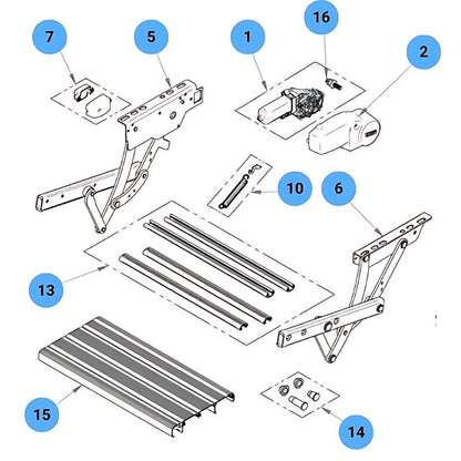 THULE - RICAMBI SINGLE STEP V10 &amp; V15