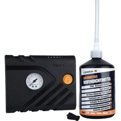 Terra-S compressore 12V e liquido ripara gomme