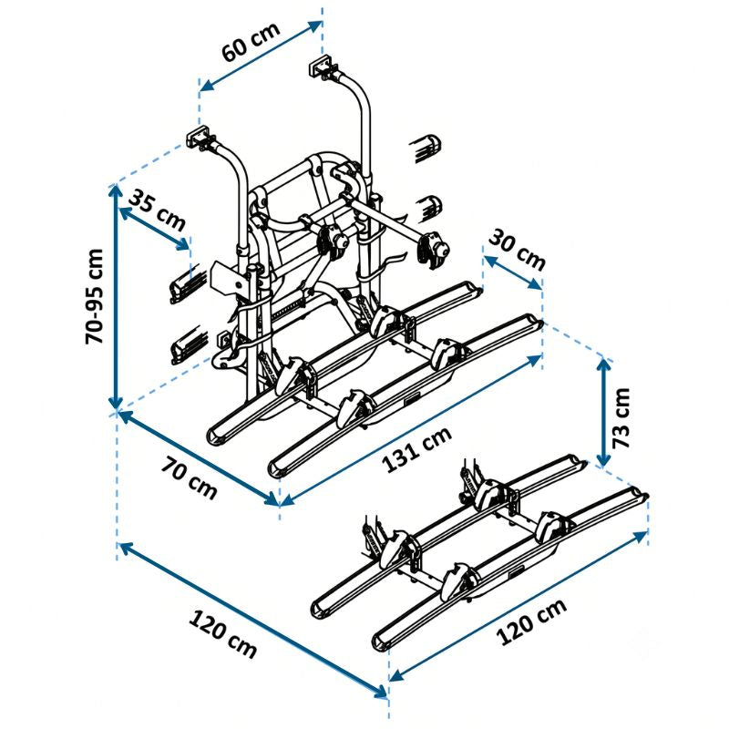 Thule Lift-V16 disegno tecnico misure