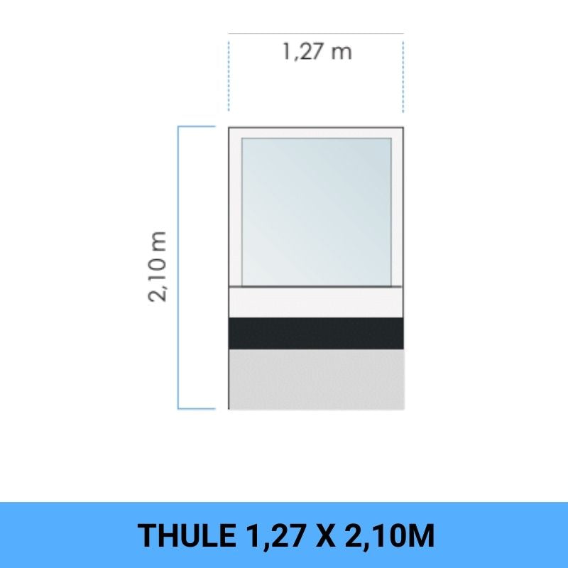 Thule Rain Blocker G2 front pannello 1 disegno tecnico misure