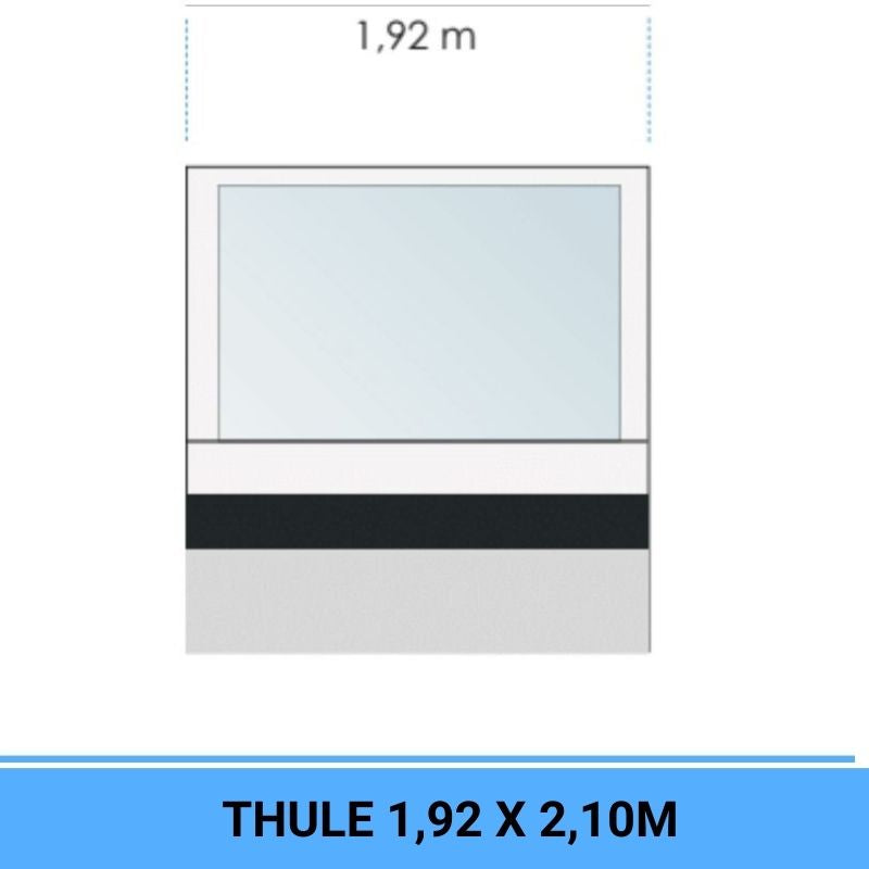 Thule Rain Blocker G2 front pannello 4 disegno tecnico misure