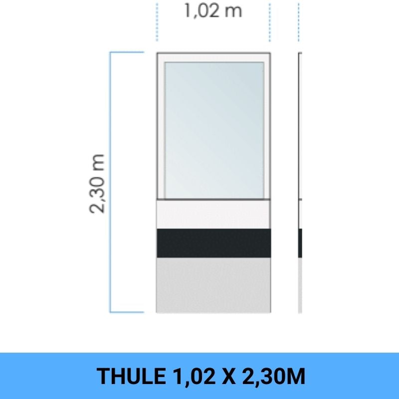 Thule Rain Blocker G2 front pannello 5 disegno tecnico misure