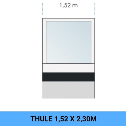 Thule Rain Blocker G2 front pannello 6 disegno tecnico misure